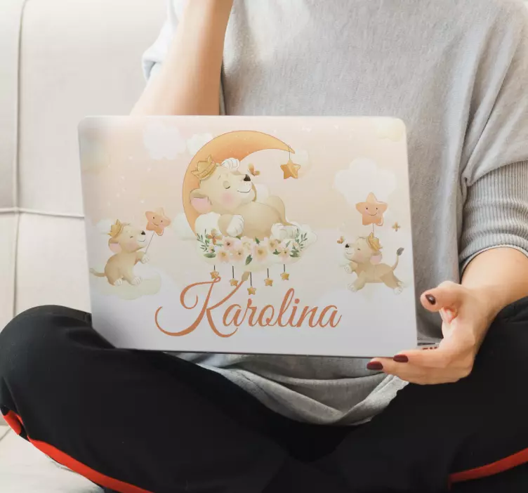 노트북용 스킨 기발한 동물 장면 - TenStickers