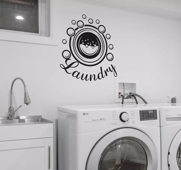 세탁 거품은 벽에 스티커를 인용 - TenStickers