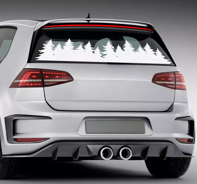 나무 벽 스티커 숲의 나무숲의 나무들 - TenStickers