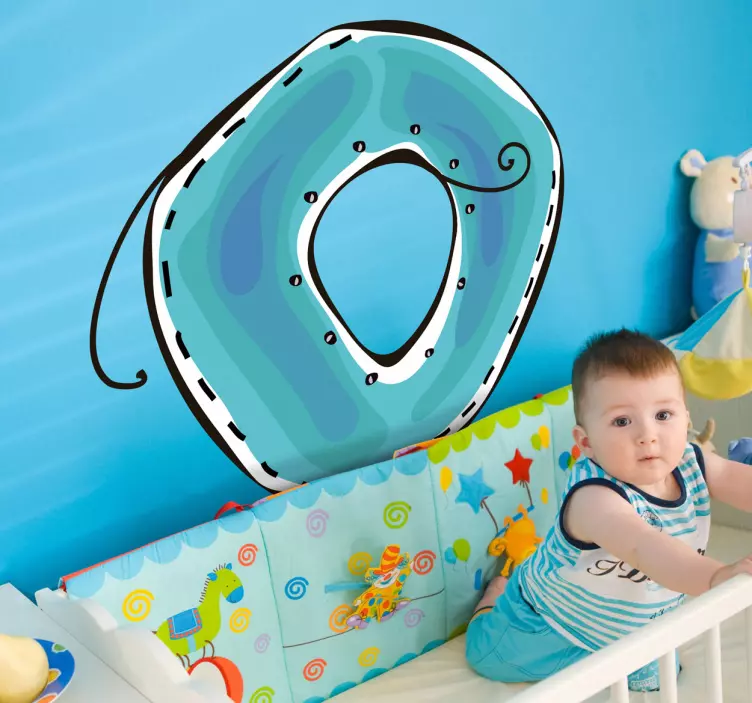 문자 o 스티커 - TenStickers