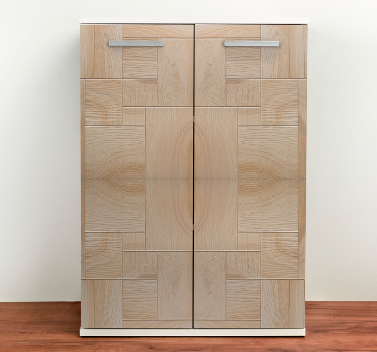 밝은 갈색 나무 패턴 가구 데칼 - TenStickers