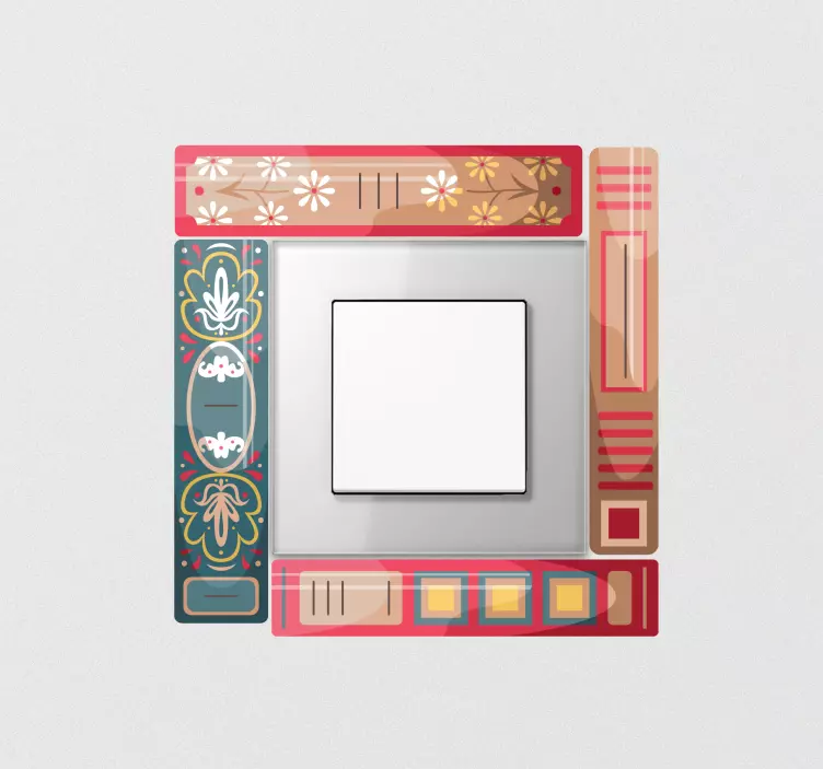 조명 스위치용 접착제 책 테마 디자인 - TenStickers