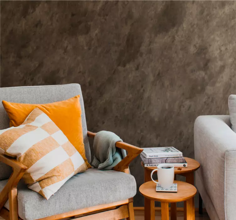 거실 벽 스티커 질감 있는 중성 표면 - TenStickers