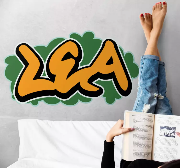 위치 벽 스티커 사용자 정의 가능한 이름 아트 - TenStickers