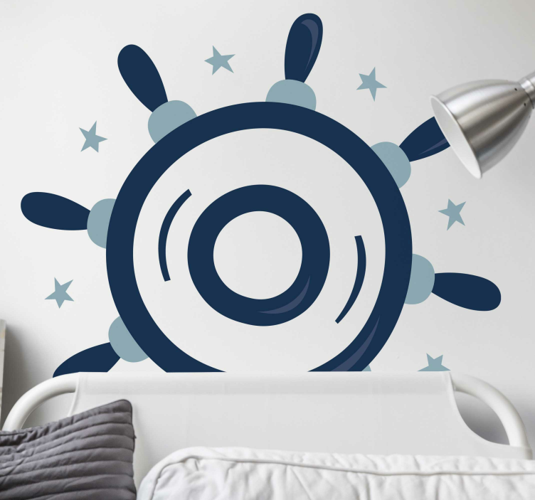 위치 벽 스티커 항해용 스티어링 휠 - TenStickers