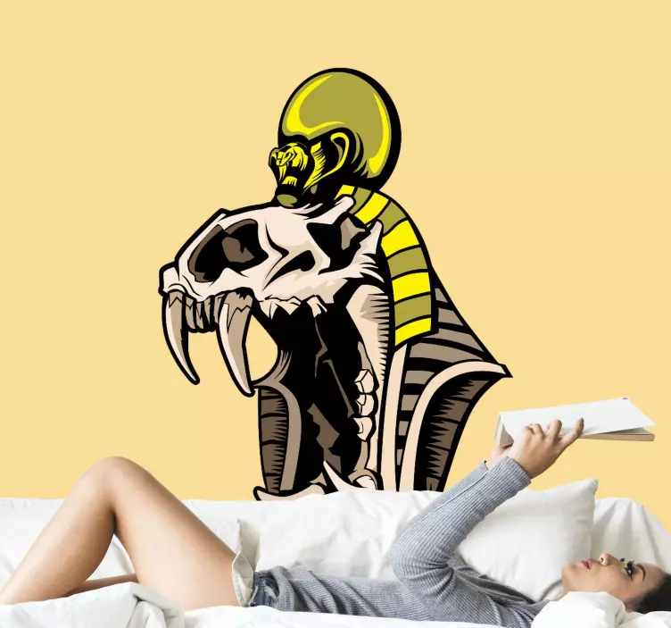 위치 벽 스티커 두개골 코브라 디자인 - TenStickers