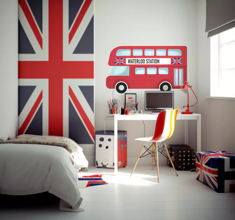 런던 버스 맞춤 런던 스티커 - TenStickers