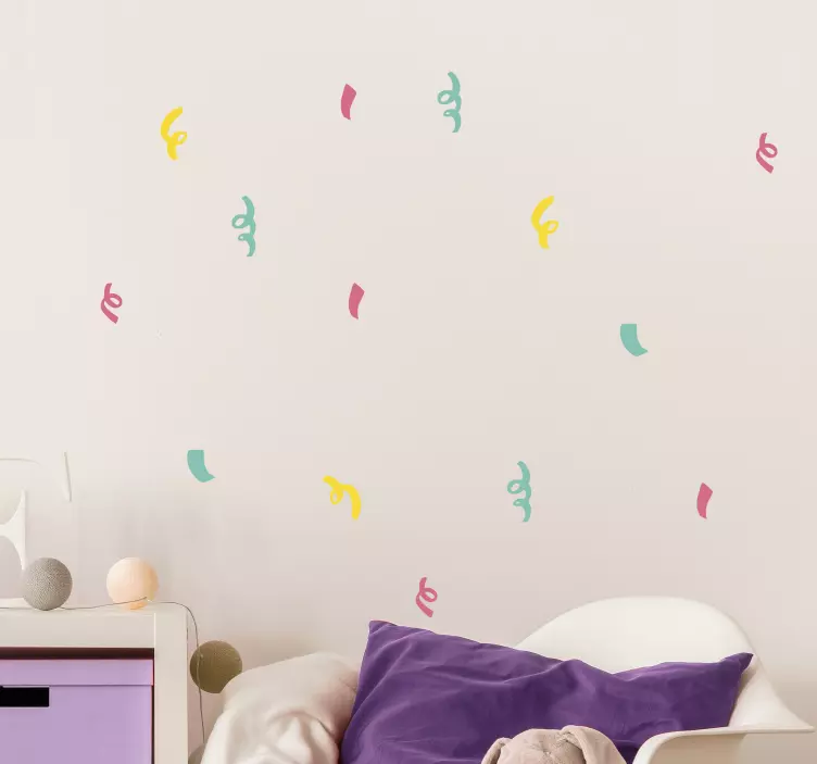 긴 색종이 그림 스티커 - TenStickers