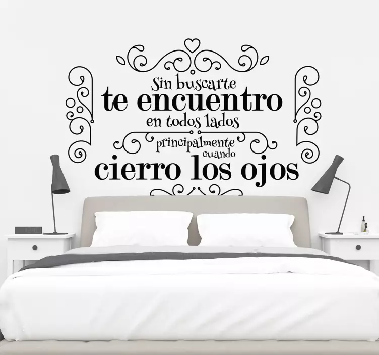 침실 사랑 데칼 사랑 문구 - TenStickers