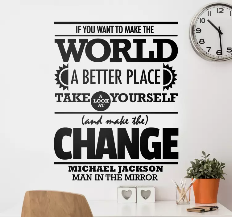 거울 벽에있는 남자 스티커 - TenStickers