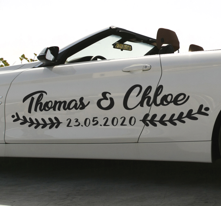 결혼 장식 웨딩 스티커 - TenStickers