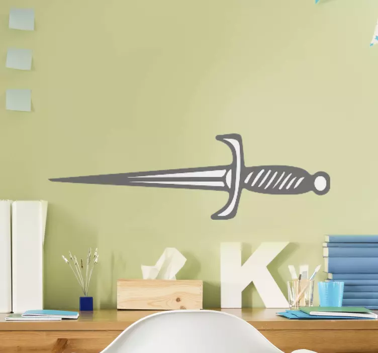 중세 검 단검 개체 스티커 - TenStickers