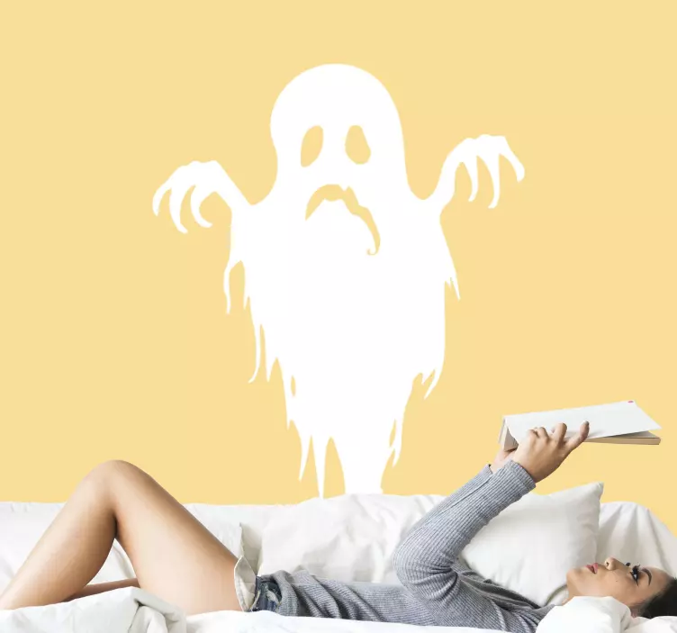 녹는 유령 무서운 할로윈 스티커 - TenStickers
