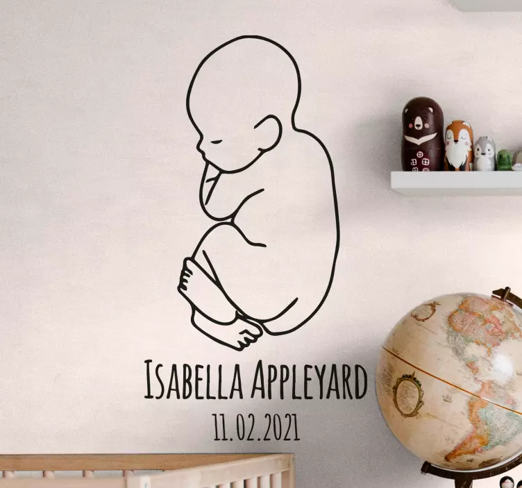 미니멀리스트 맞춤 아기 스티커 - TenStickers