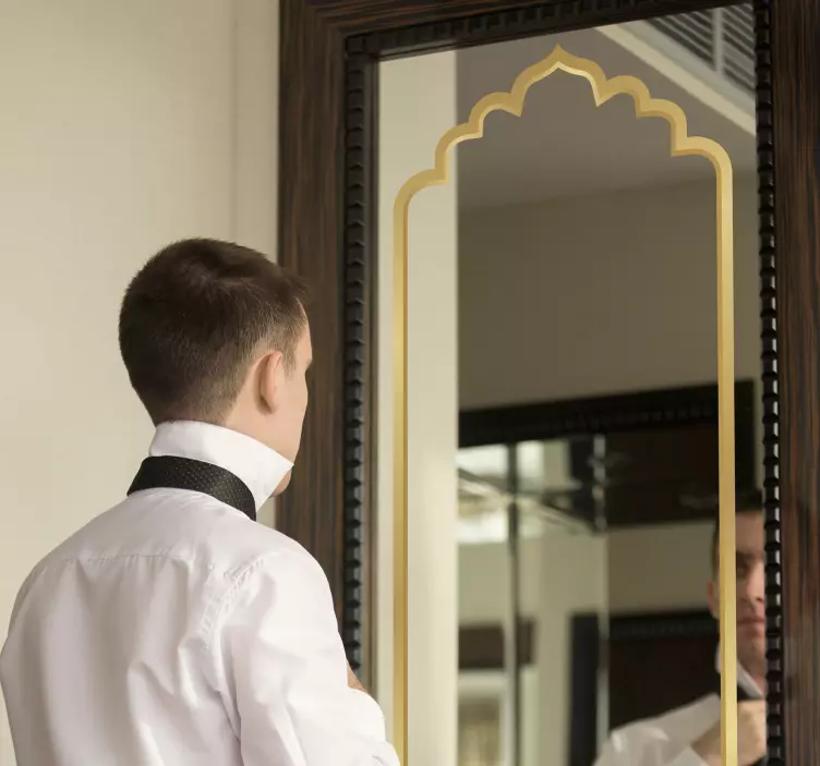 모로코 거울 프레임 스티커 - TenStickers