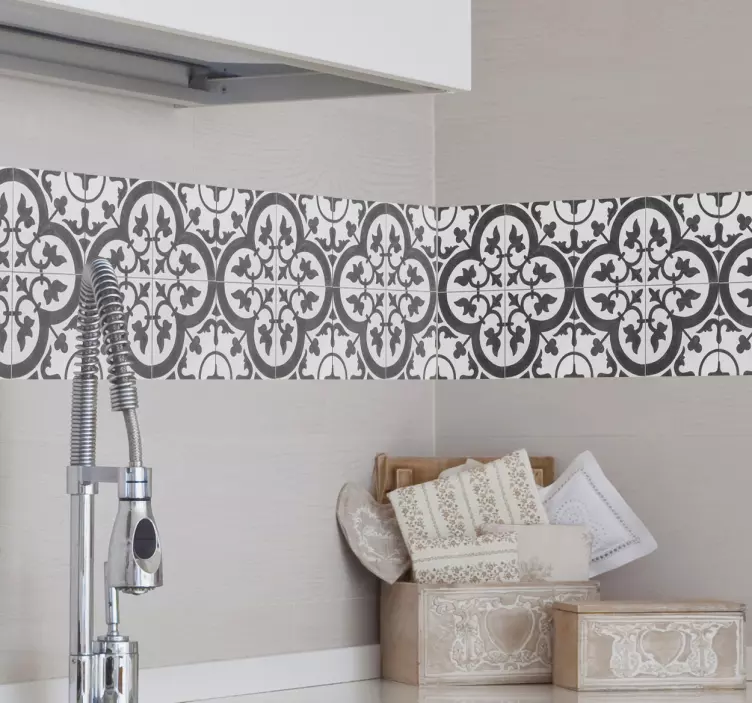 모로코 타일 벽 스티커 - TenStickers