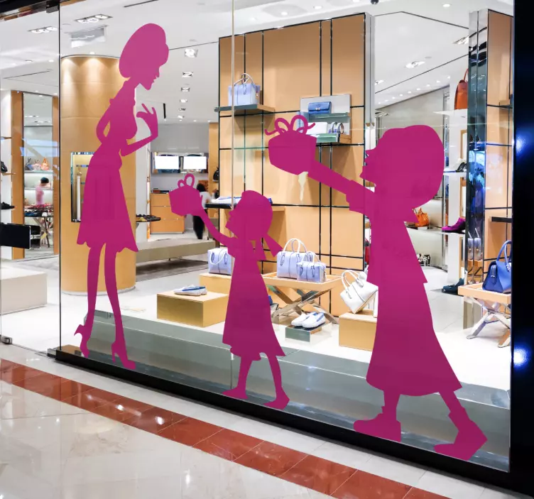 엄마와 딸 벽 스티커 - TenStickers