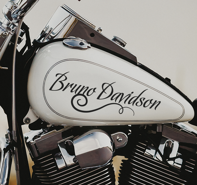 오토바이 스티커 붓글씨 선조 이름 - TenStickers