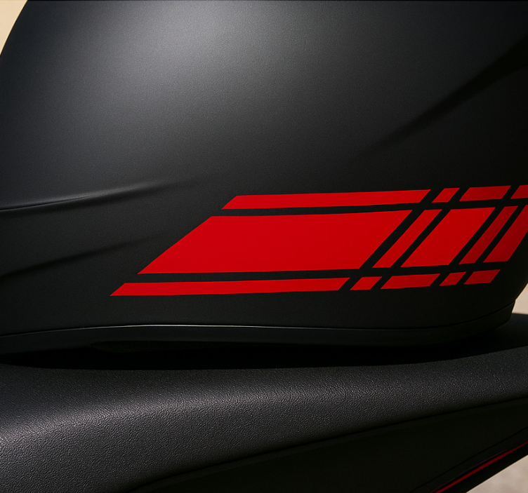 오토바이 스티커 빠른 라인 디자인 - TenStickers