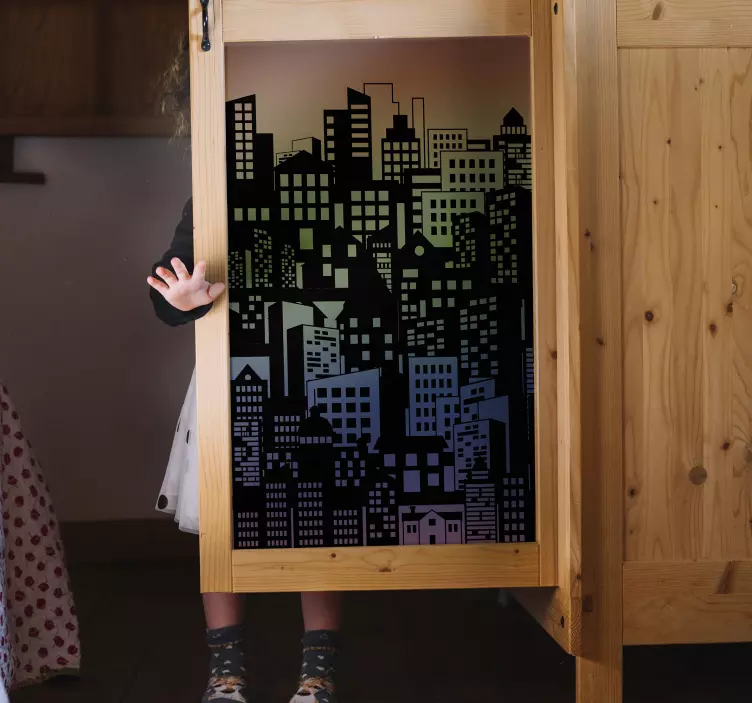 다색 옷장 가구 스티커 - TenStickers