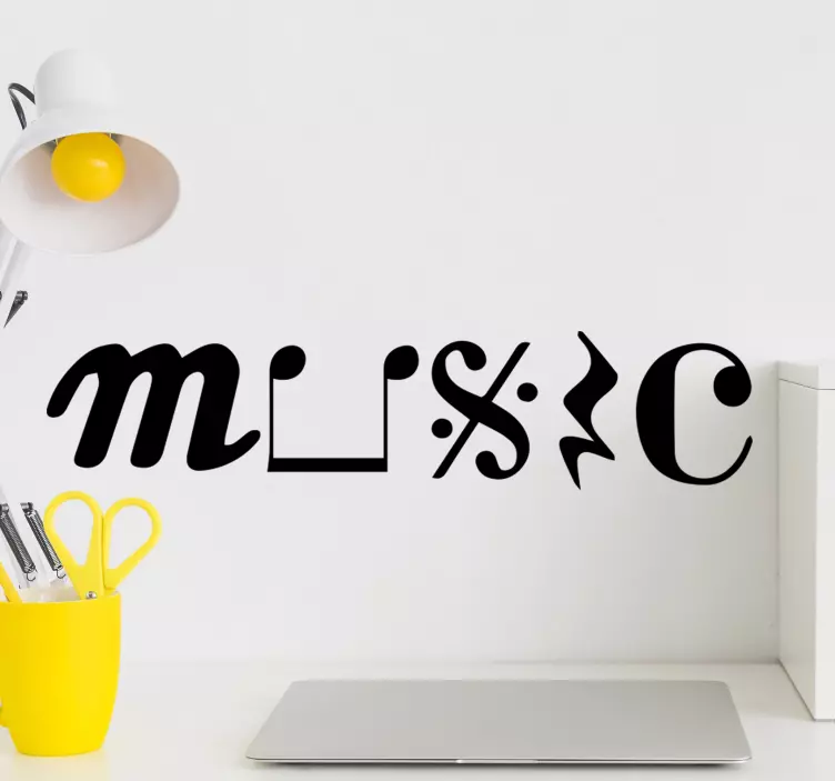 기호 음악 벽 스티커 - TenStickers