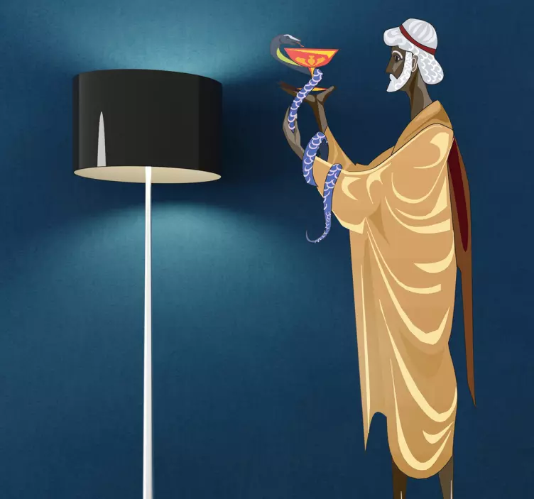 신화 아스클레피오스 스티커 - TenStickers