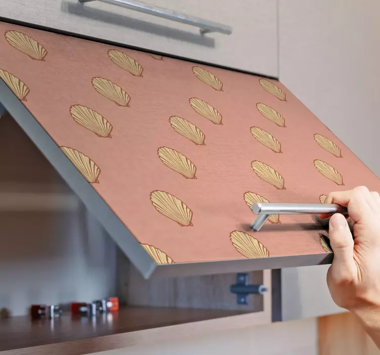 자연을 테마로 한 스티커 조개껍질 패턴 장식 - TenStickers