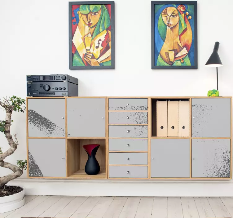 개체 벽 스티커 현대적인 수납 유닛 - TenStickers