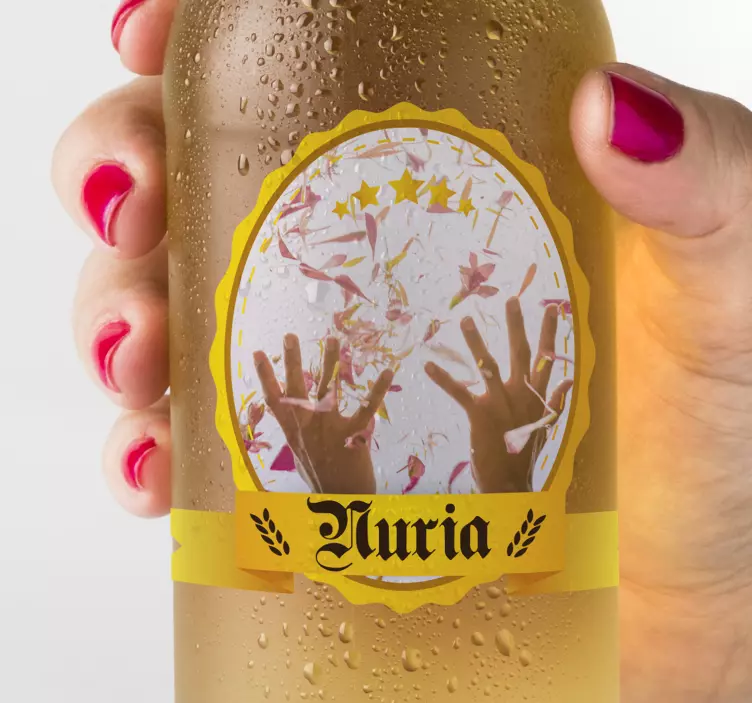 개체 벽 스티커 맞춤형 축하 라벨 - TenStickers