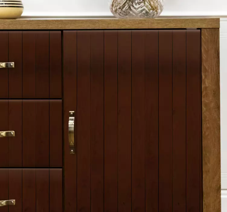 개체 벽 스티커 우아한 나무 캐비닛 - TenStickers