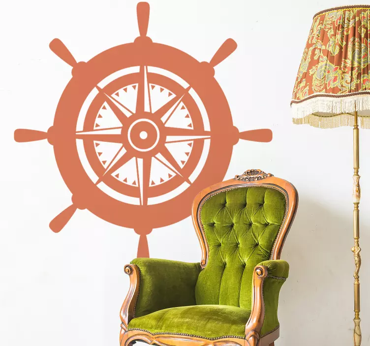 개체 벽 스티커 해양 조타수 바퀴 - TenStickers