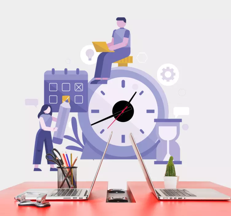 개체 벽 스티커 생산성 시간 관리 - TenStickers