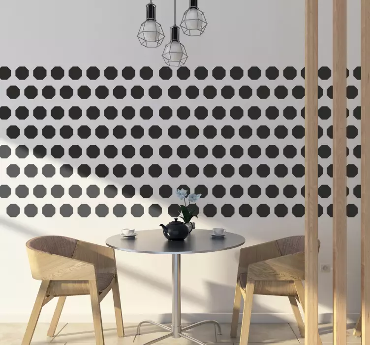 팔각형 시트 스티커 - TenStickers