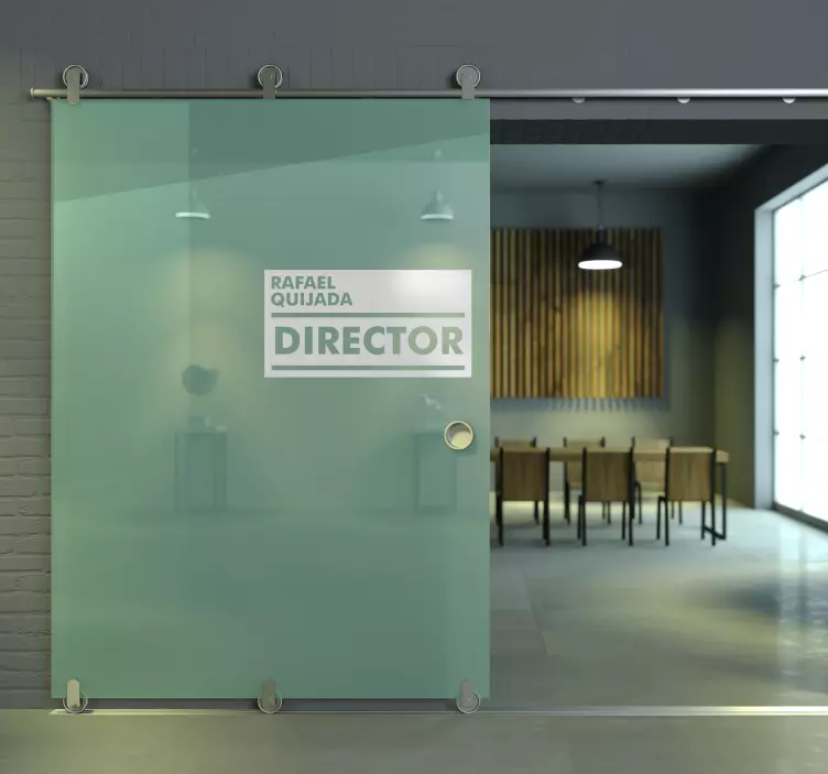 문 스티커 개인화 가능한 운송 - TenStickers