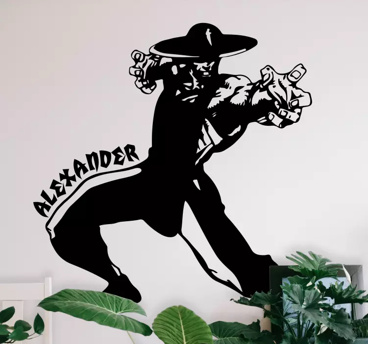 닌자 단색 디자인 개인화 데칼 - TenStickers