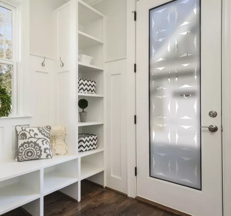 문 반투명 스티커 패턴 - TenStickers