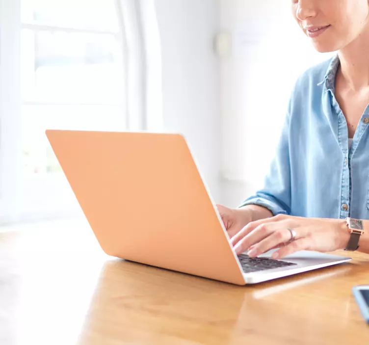 노트북용 스킨 복숭아 털 - TenStickers