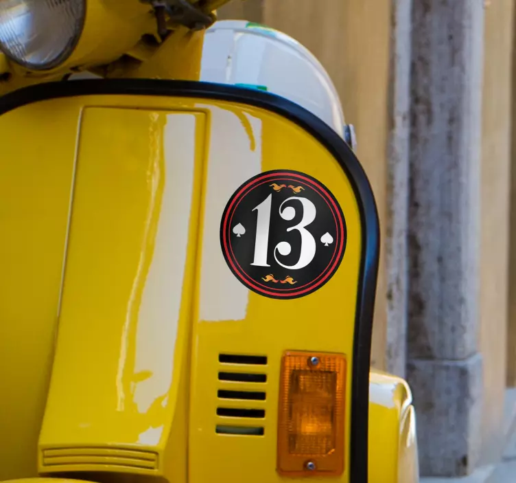 맞춤형 차량 번호 스티커 - TenStickers