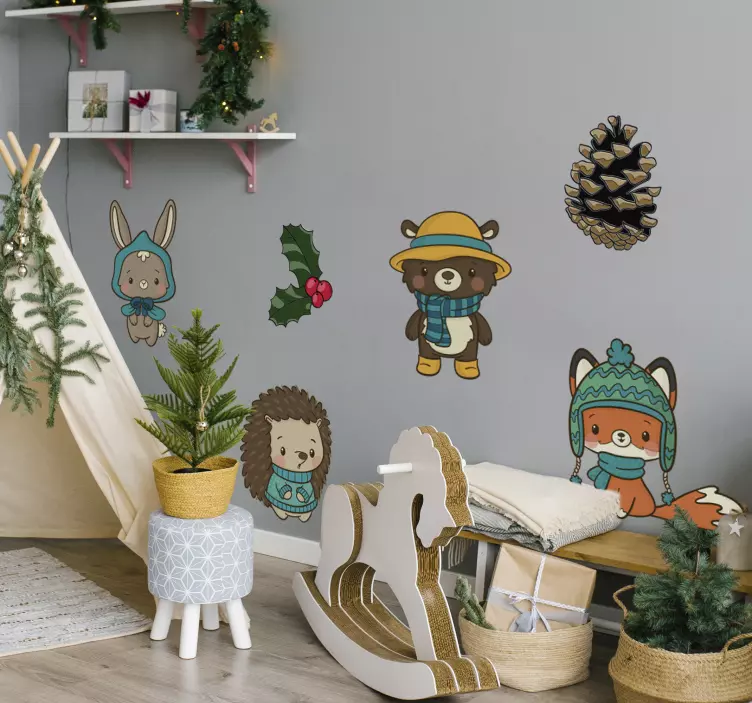 애완 동물 벽 스티커 장난기 가득한 동물 개성 - TenStickers