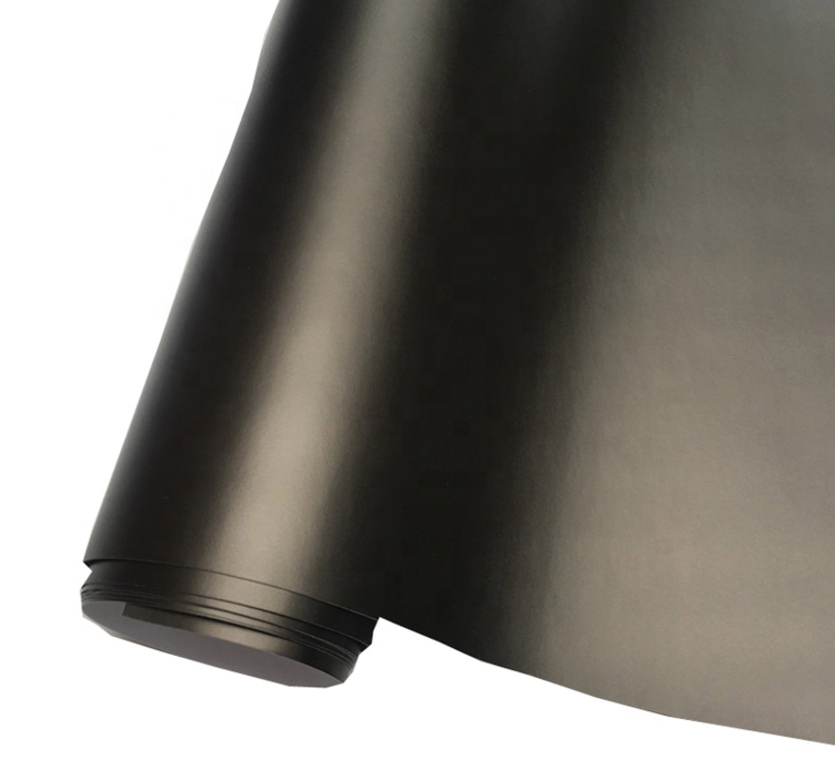 일반 컬러 비닐 시트 블랙 - TenStickers