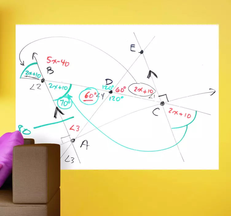 일반 화이트 보드 표면 스티커 - TenStickers