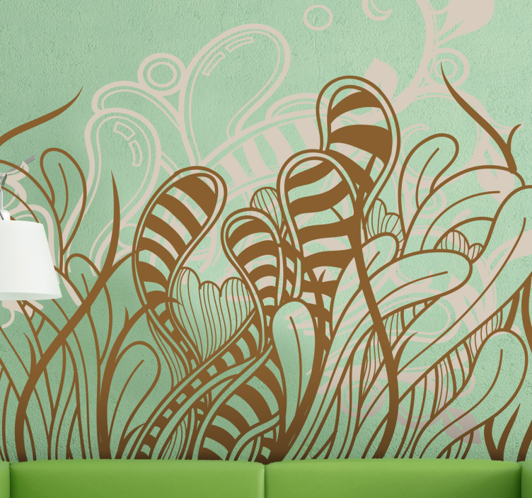 공장 벽 스티커 vinilo decorativo plantas abstractas - TenStickers