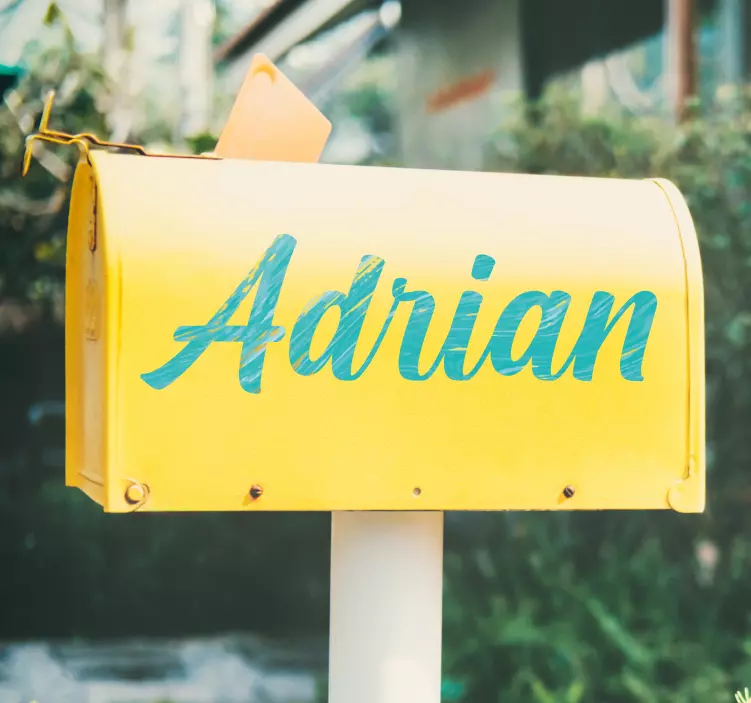 레터박스 스티커 맞춤형 클래식 이름 - TenStickers