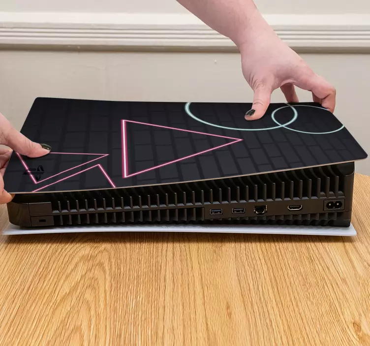 Ps5 마스크 표면의 기하학적 형태 - TenStickers