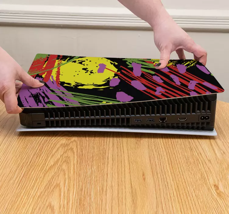 Ps5 마스크 생동감 있는 추상 커버 - TenStickers