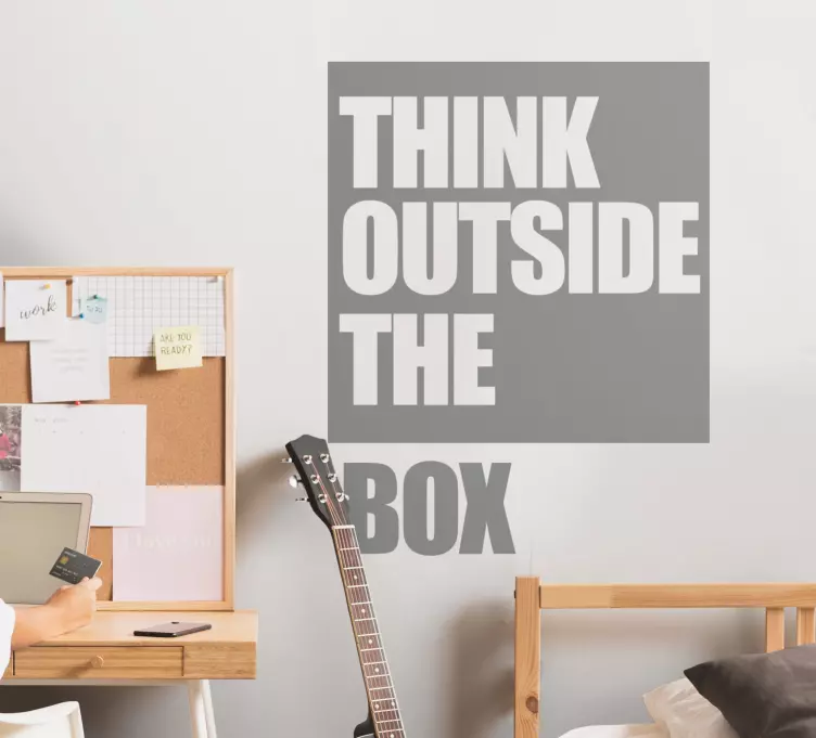 벽 스티커를 인용하다 다른 시각을 고려해보세요 - TenStickers