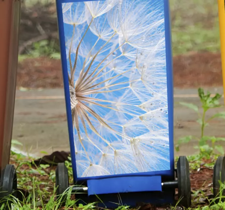 용기 접착제 민들레 꽃 디테일 - TenStickers