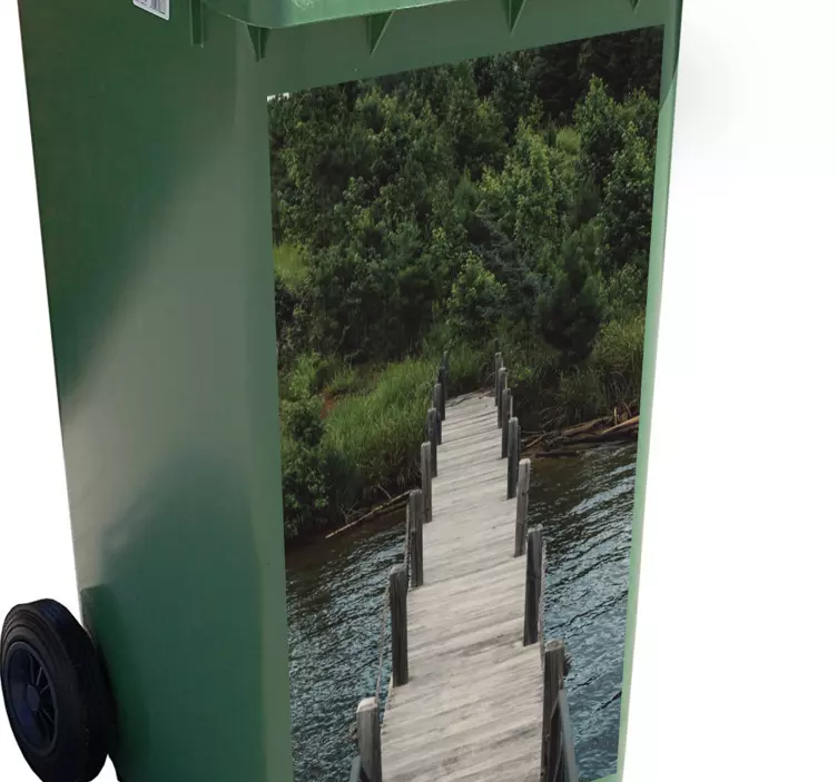 용기 접착제 경치 좋은 나무길 - TenStickers