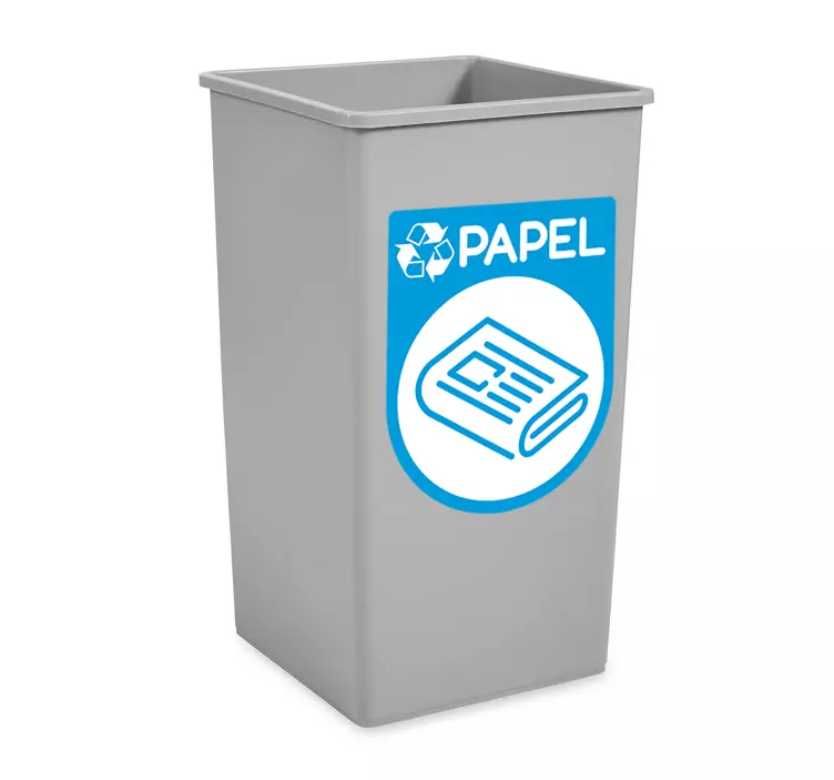 재활용 종이 비닐 기호 - TenStickers