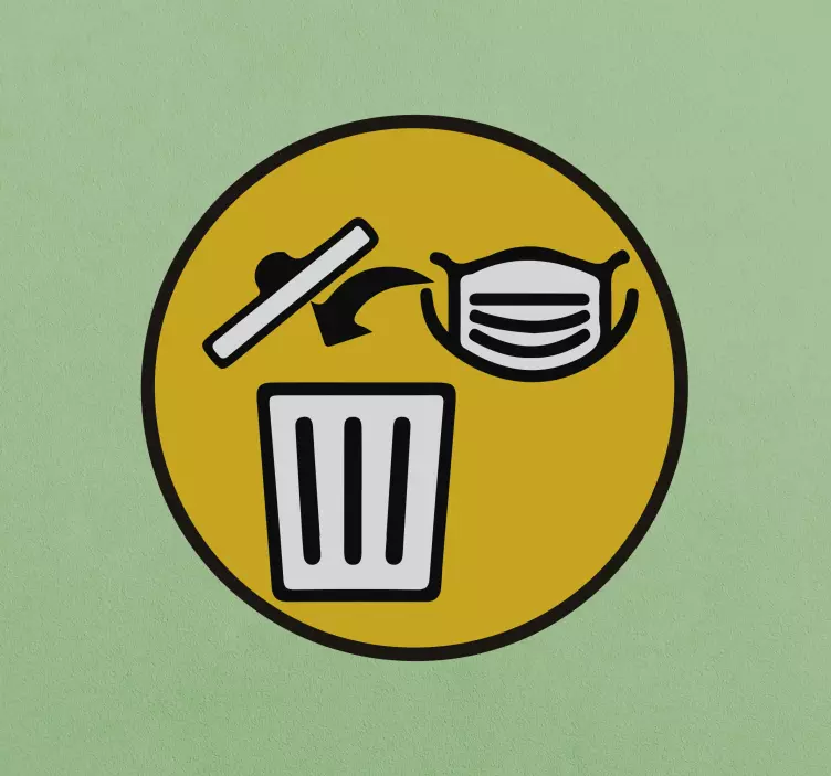 얼굴 마스크 비닐 사인 데칼 제거 - TenStickers